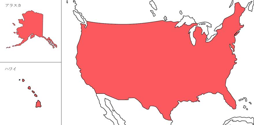 アメリカ地図