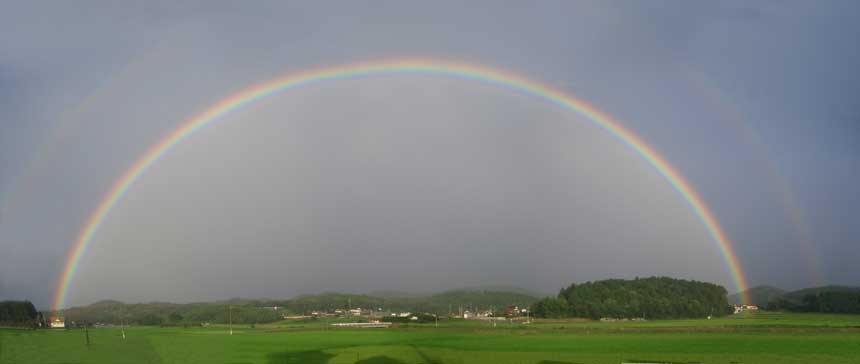 広島県世羅郡 2つの家を結ぶ幸せの架け橋